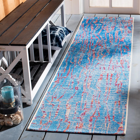 Safavieh Summer 2'-0" x 8'-0" Rug in Blue / Red