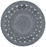 Safavieh Cape Cod 5'-0" x 5'-0" Rug in Charcoal
