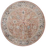 Safavieh Silverado 6'-4" x 6'-4" Rug in Rust / Blue