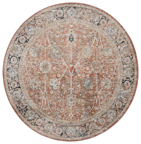 Safavieh Silverado 6'-4" x 6'-4" Rug in Rust / Blue