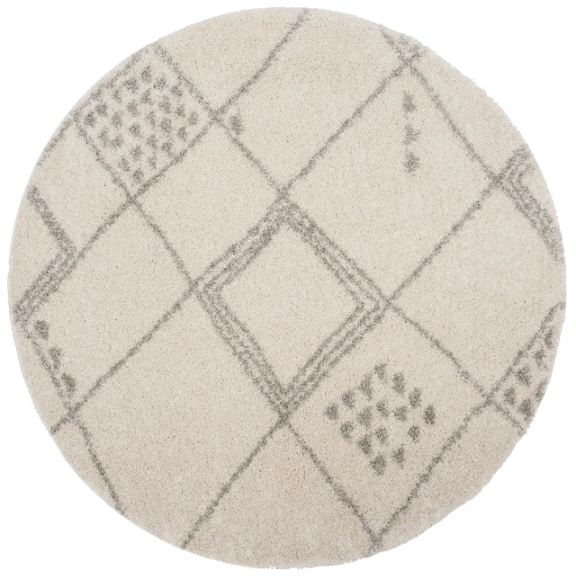 Safavieh Arizona Shag 6'-7" x 6'-7" Rug in Ivory / Grey