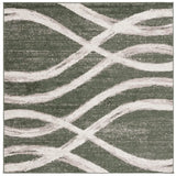 Safavieh Adirondack 6'-0" x 6'-0" Rug in Dark Green / Ivory