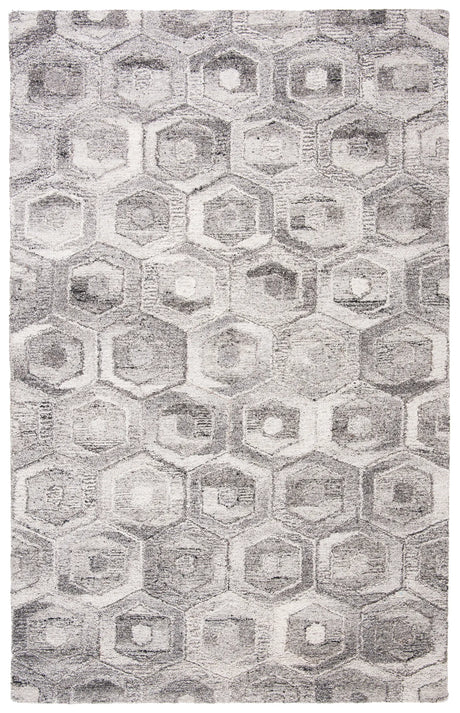 Safavieh Abstract 4'-0" x 6'-0" Rug in Grey / Beige