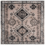 Safavieh Vintage Hamadan 6'-7" x 6'-7" Rug in Brown / Black