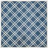 Safavieh Cambridge 6'-0" x 6'-0" Rug in Navy Blue / Ivory