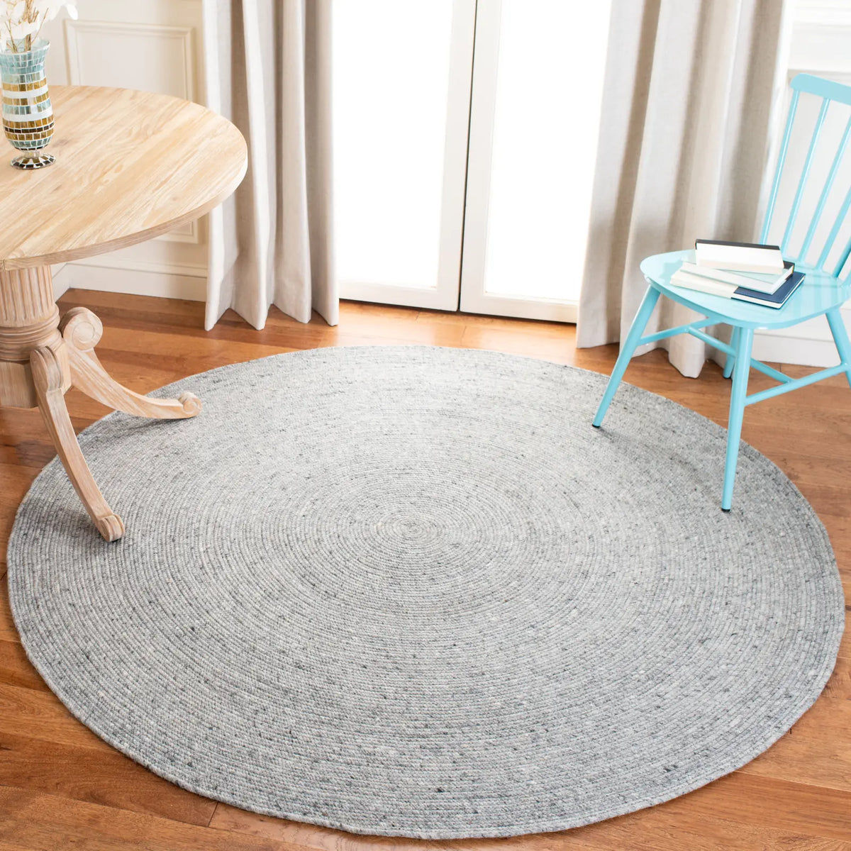 Safavieh Braided 5'-0" x 5'-0" Rug in Grey