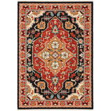 Oriental Weavers Sphinx Lilihan 4929A Black/ Red Rugs - main flat