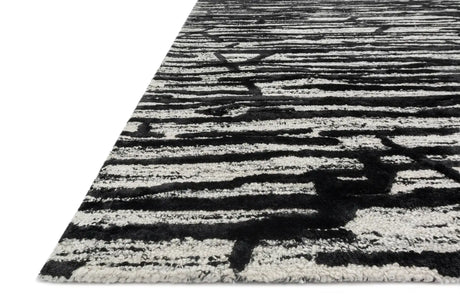Loloi Juneau Jy-07 Ivory / Black Rugs - rug corner