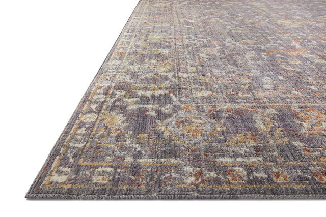 Chris Loves Julia x Loloi Rosemarie ROE-04 Graphite / Multi Rug - rug corner