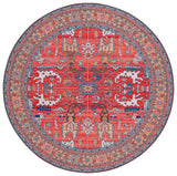 Safavieh Tucson 6'-0" x 6'-0" Rug in Rust / Navy