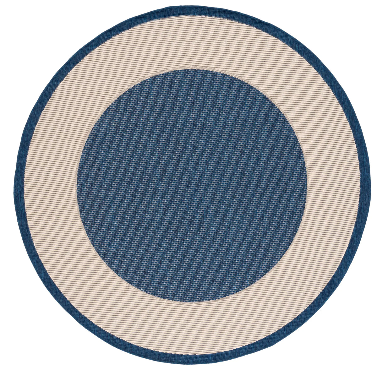 Safavieh Courtyard 6'-7" x 6'-7" Rug in Navy / Beige