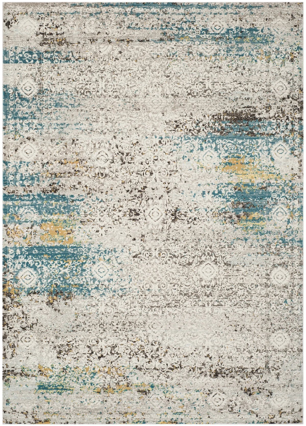 Safavieh Aria 4'-0" x 6'-0" Rug in Blue / Creme