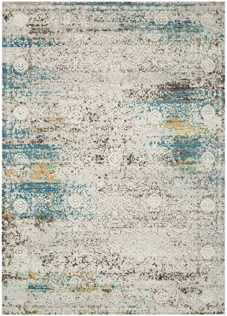 Safavieh Aria 4'-0" x 6'-0" Rug in Blue / Creme