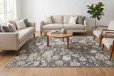 Dynamic Rugs Saffron 16615 Power Loomed Modern Grey/Beige/Multi Rug - Room