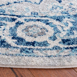 Safavieh Tulum 6'-7" x 6'-7" Rug in Ivory / Blue