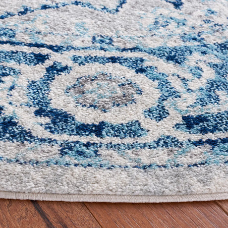 Safavieh Tulum 6'-7" x 6'-7" Rug in Ivory / Blue