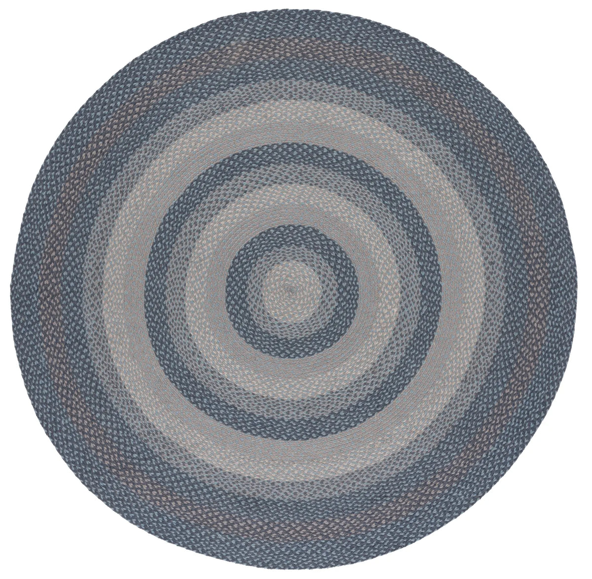 Safavieh Braided 5'-0" x 5'-0" Rug in Grey / Blue