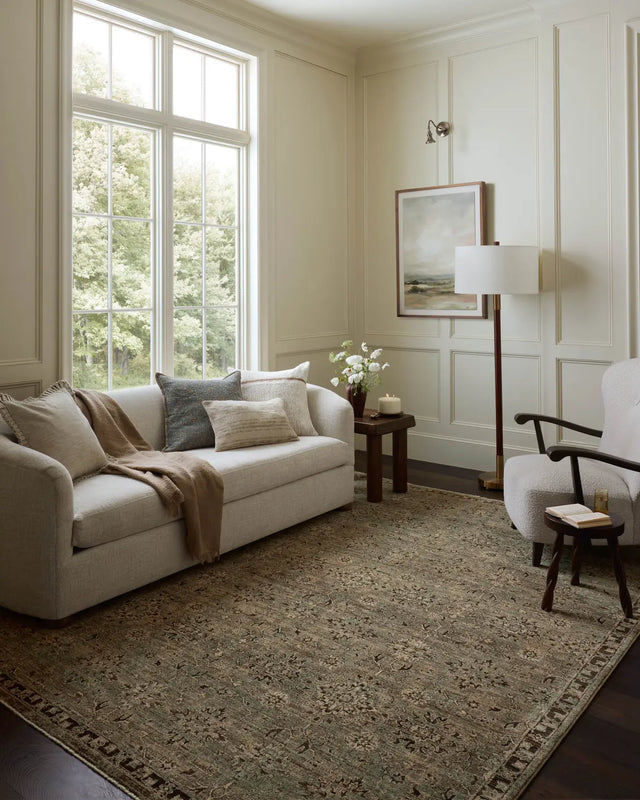 Loloi Briar BRR-06 Mist / Granite Rug - room scene 3