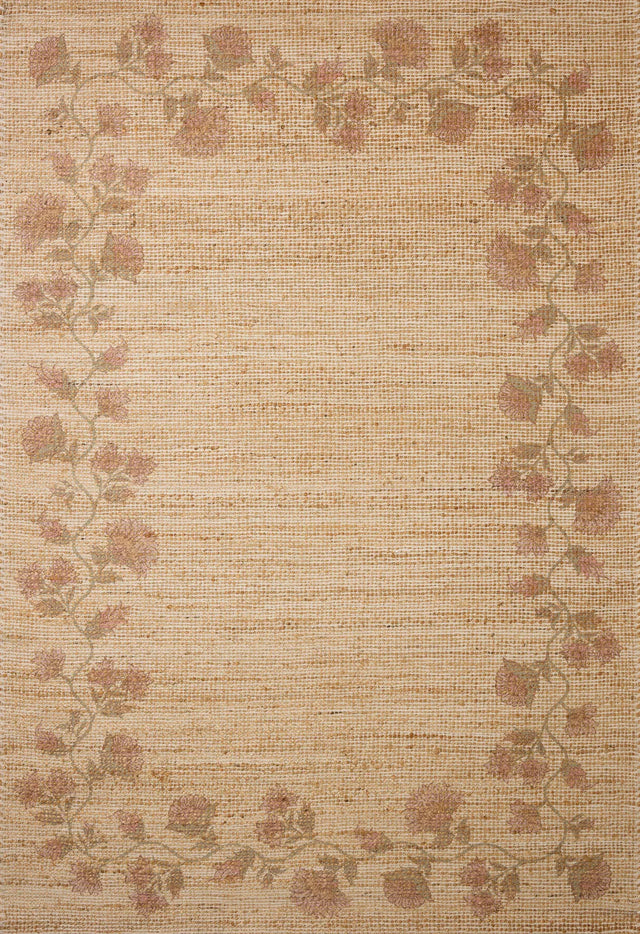 Chris Loves Julia x Loloi Rue RUE-05 Natural / Multi Rug - main flat