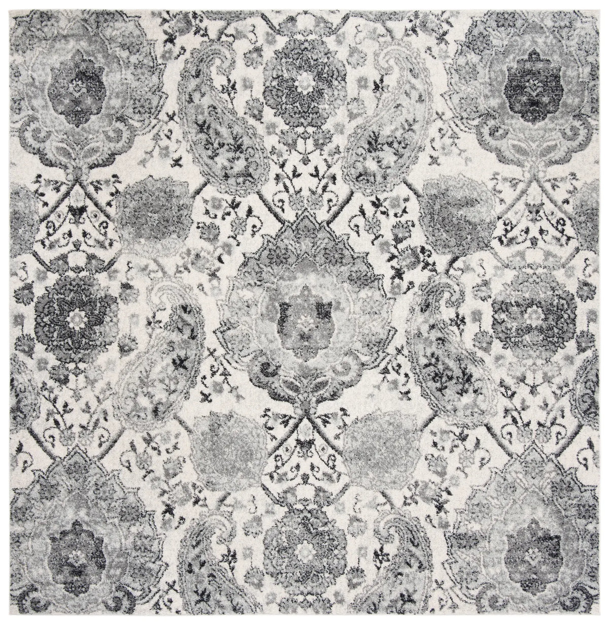 Safavieh Madison 6'-7" x 6'-7" Rug in Cream / Silver