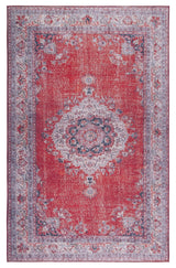 Safavieh Tucson 4'-0" x 6'-0" Rug in Red / Beige