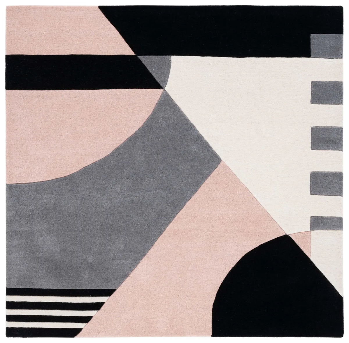 Safavieh Rodeo Drive 6'-0" x 6'-0" Rug in Pink / Ivory
