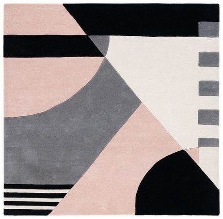 Safavieh Rodeo Drive 6'-0" x 6'-0" Rug in Pink / Ivory