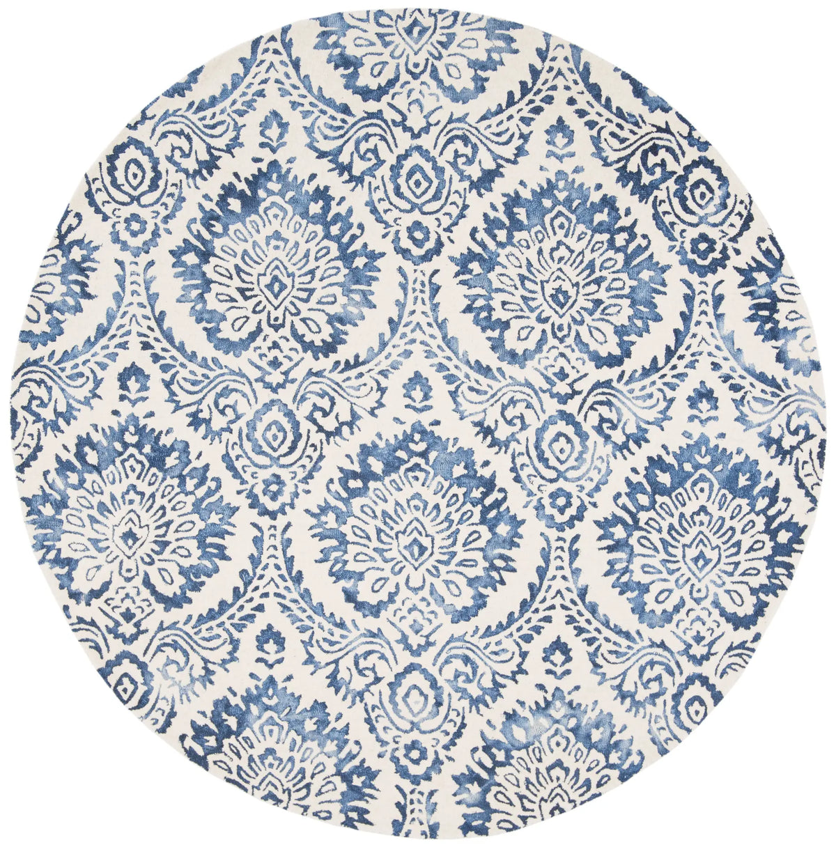 Safavieh Dip Dye 7'-0" x 7'-0" Rug in Blue / Ivory