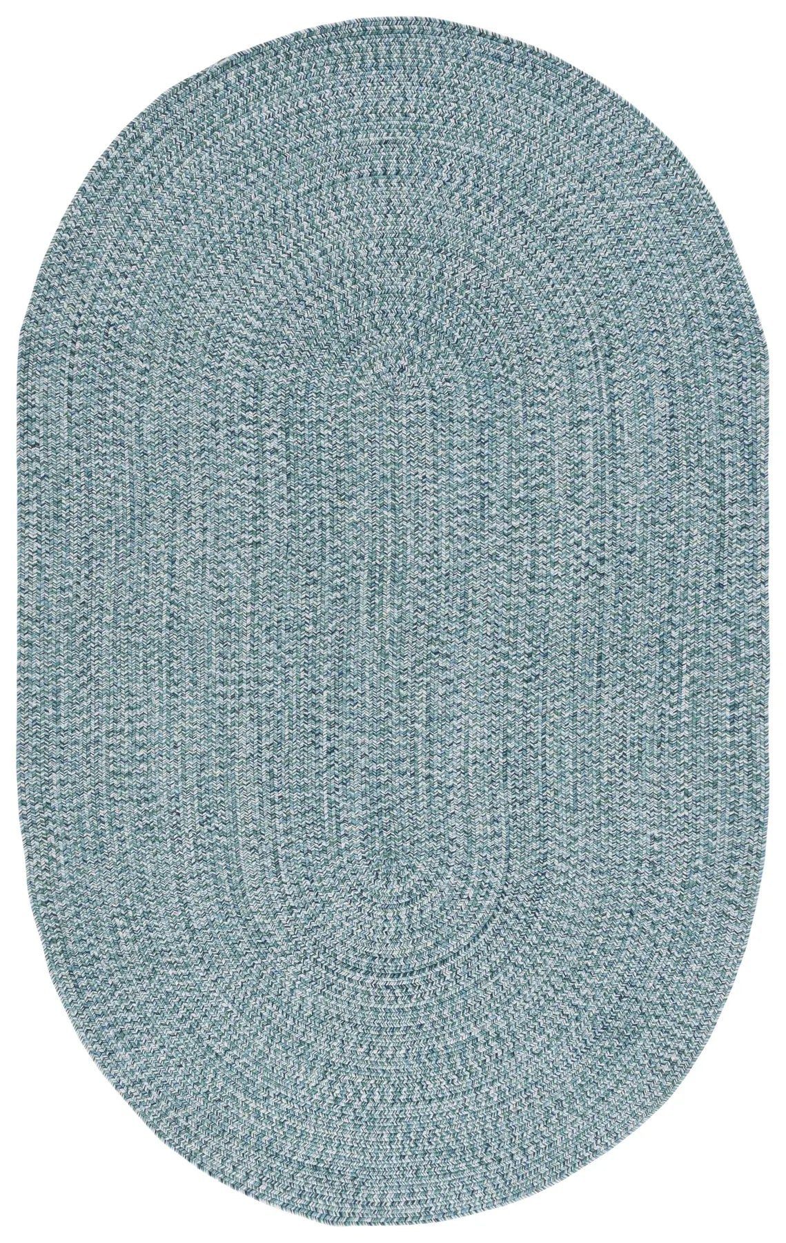 Safavieh Braided 5'-0" x 8'-0" Rug in Teal / Green