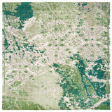 Safavieh Madison 6'-7" x 6'-7" Rug in Green / Ivory