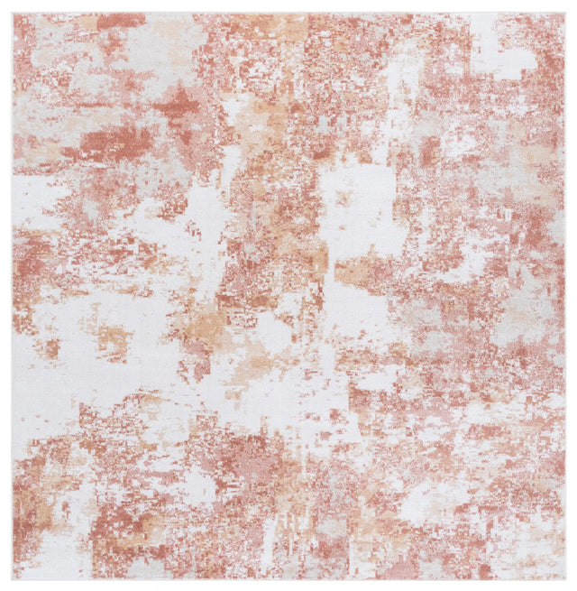 Safavieh Bayside 6'-7" x 6'-7" Rug in Ivory / Orange Beige