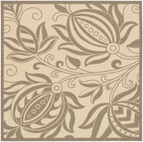 Safavieh Courtyard 6'-7" x 6'-7" Rug in Natural / Brown