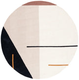 Safavieh Fifth Avenue 5'-0" x 5'-0" Rug in Ivory / Black