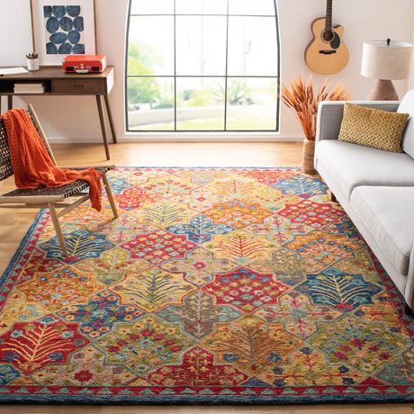 Safavieh Aspen 10'-0" x 14'-0" Rug in Blue / Orange
