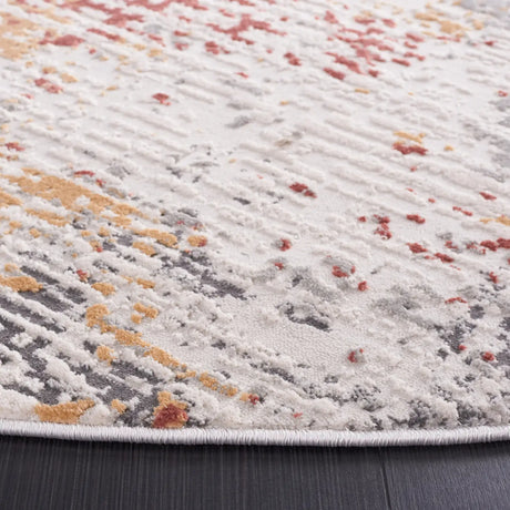 Safavieh Vogue 6'-7" x 6'-7" Rug in Beige / Blue Rust