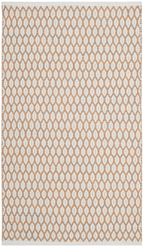 Safavieh Montauk 2'-3" x 3'-9" Rug in Orange / Ivory