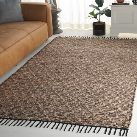 Safavieh Cape Cod 4'-0" x 6'-0" Rug in Black / Natural