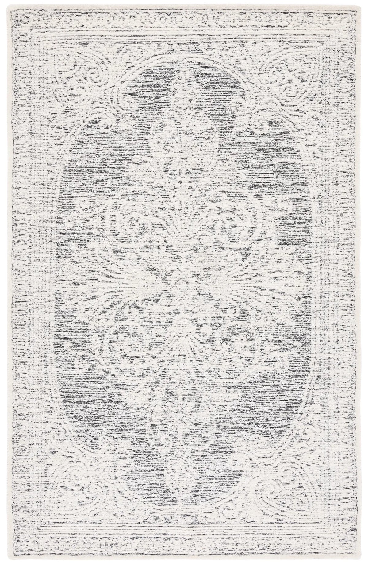 Safavieh Metro 4'-0" x 6'-0" Rug in Ivory / Black