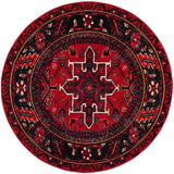 Safavieh Vintage Hamadan 10'-0" x 10'-0" Rug in Red / Multi