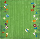 Safavieh Safavieh Kids 6'-0" x 6'-0" Rug in Green / Multi