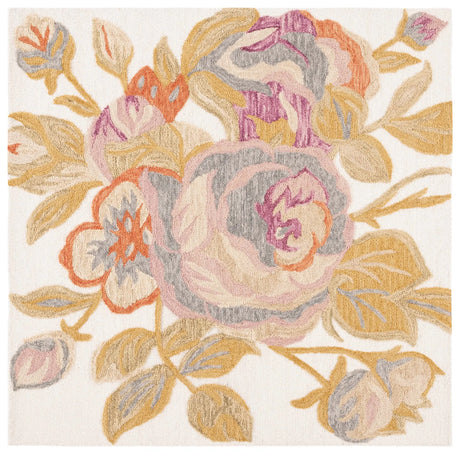 Safavieh Blossom 6'-0" x 6'-0" Rug in Ivory / Green