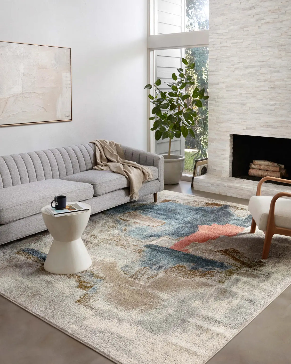 Loloi Spirit Spi-05 Stone/Multi Rugs - room scene 1