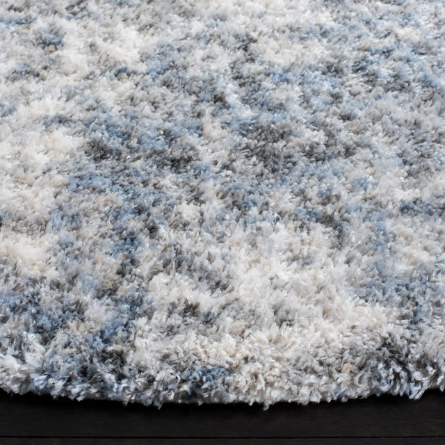 Safavieh Berber Shag 200 10'-0" x 10'-0" Rug in Ivory / Grey