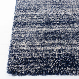 Safavieh Hudson Shag 4'-0" x 6'-0" Rug in Navy / Ivory