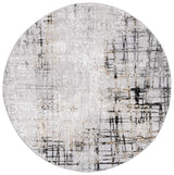 Safavieh Meadow 500 6'-7" x 6'-7" Rug in Light Grey / Black
