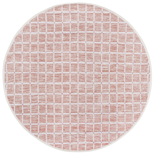 Safavieh Montauk 6'-0" x 6'-0" Rug in Orange / Ivory
