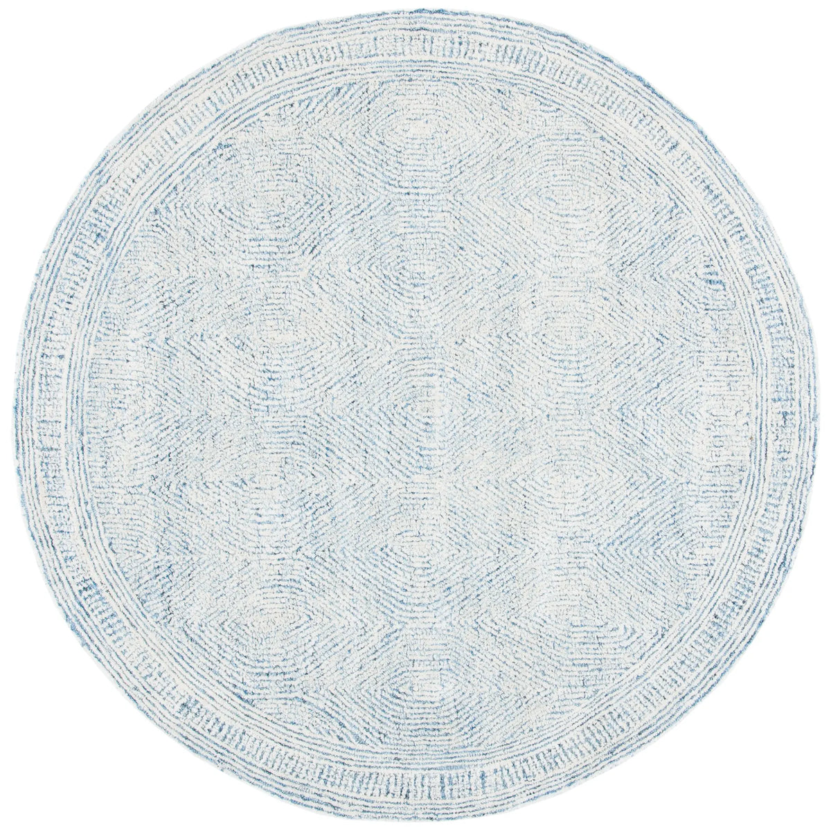 Safavieh Abstract 6'-0" x 6'-0" Rug in Ivory / Blue
