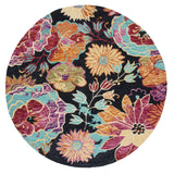 Safavieh Aspen 7'-0" x 7'-0" Rug in Charcoal / Blue