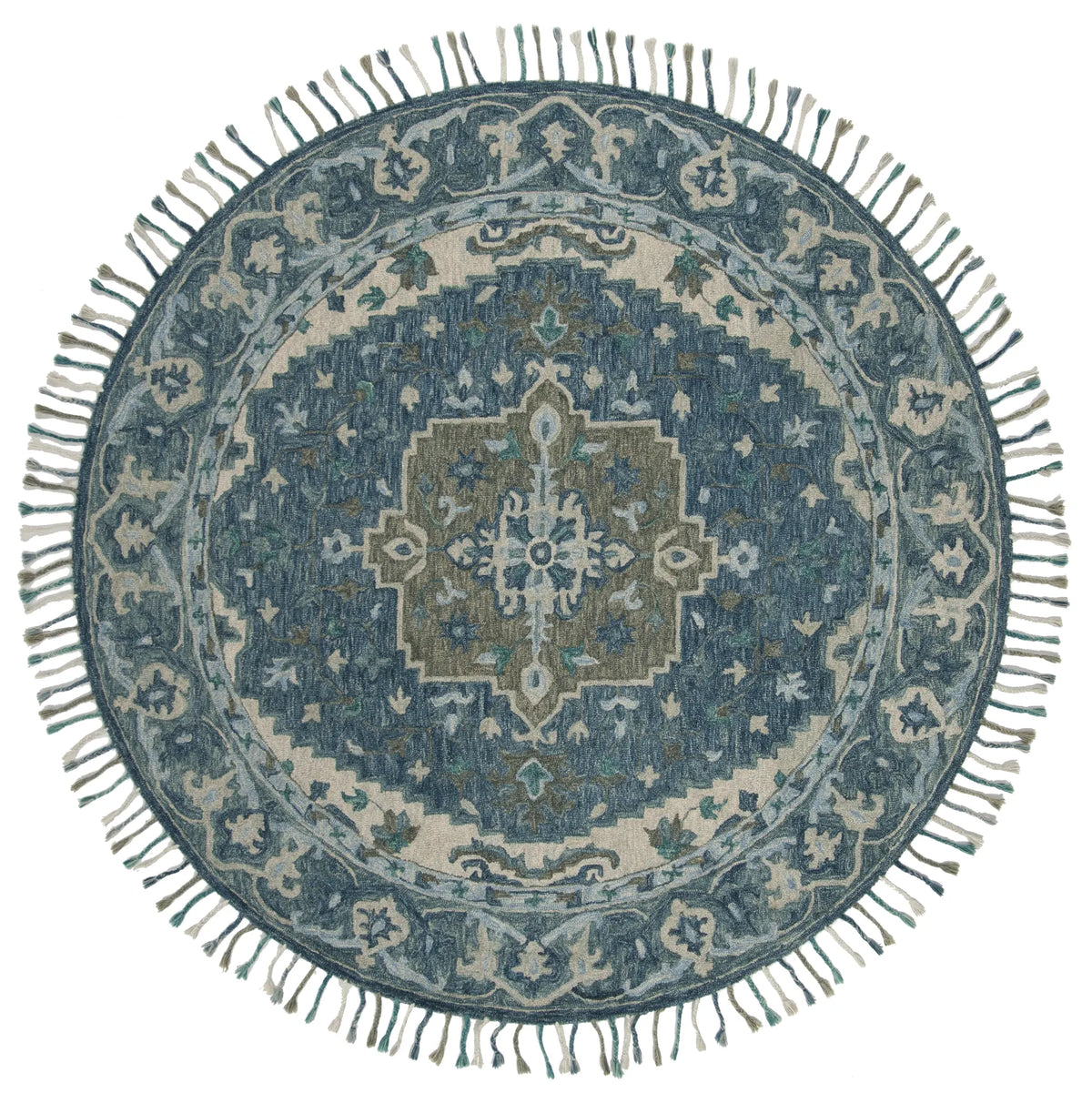 Safavieh Aspen 5'-0" x 5'-0" Rug in Dark Blue / Grey