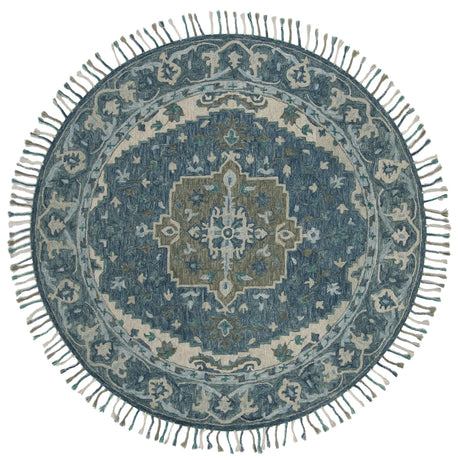 Safavieh Aspen 5'-0" x 5'-0" Rug in Dark Blue / Grey